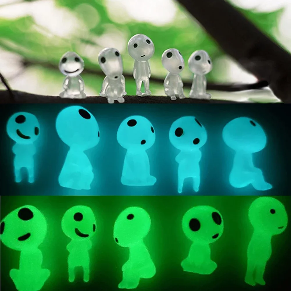 

Luminous Tree Spirits Micro Landscape Figure Ornament - Glow-in-the-Dark Mini Statue for Garden Decor