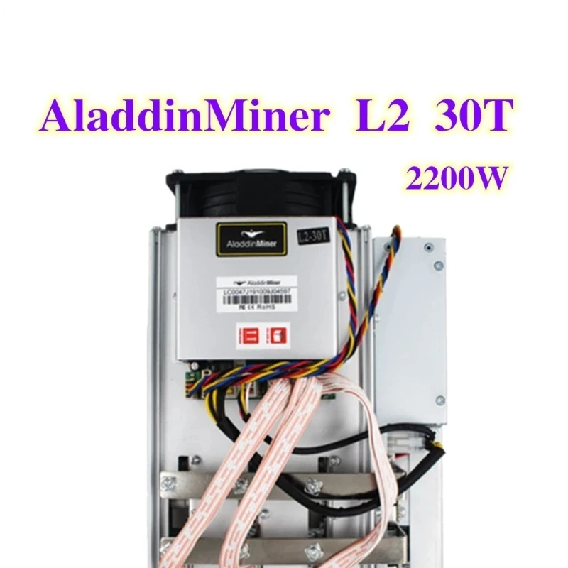 Używany górnik BTC SHA256 AladdinMiner L2 30T górnik Asic z PSU Bitcoin maszyna górnicza