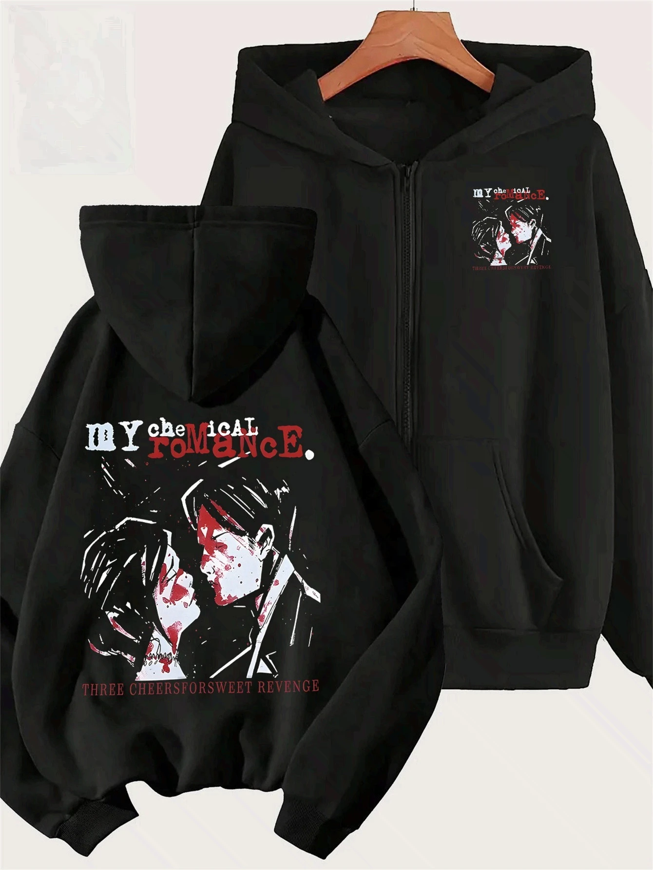 

Мой химический романтический узор с принтом аватара, толстовкой на молнии, осенне-зимней курткой для мужчин и женщин