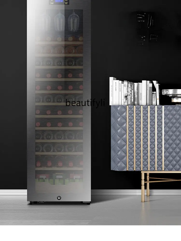 yj Wine Cabinet Constant Temperature Wine Cooler Ultra-Thin Household Small Ice Bar Refrigerated Fresh Cabinet