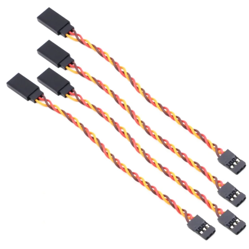 10Pcs 30/60 Core Anti-störungen Servo Verlängerung Kabel 10/15/20/30/50/100cm Für JR Futaba RC Hubschrauber Auto Teile