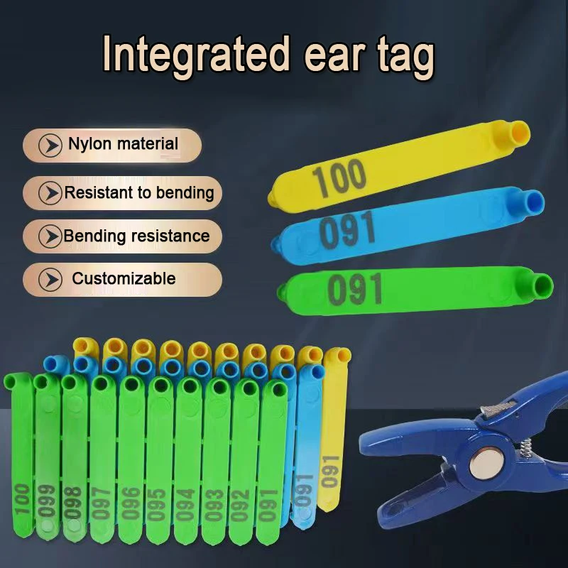 Livestock Animal Goat Ear Tag Pliers Dog Rabbits Sheep Ear Tags Nylon Material Sheep Laser Ear Tag