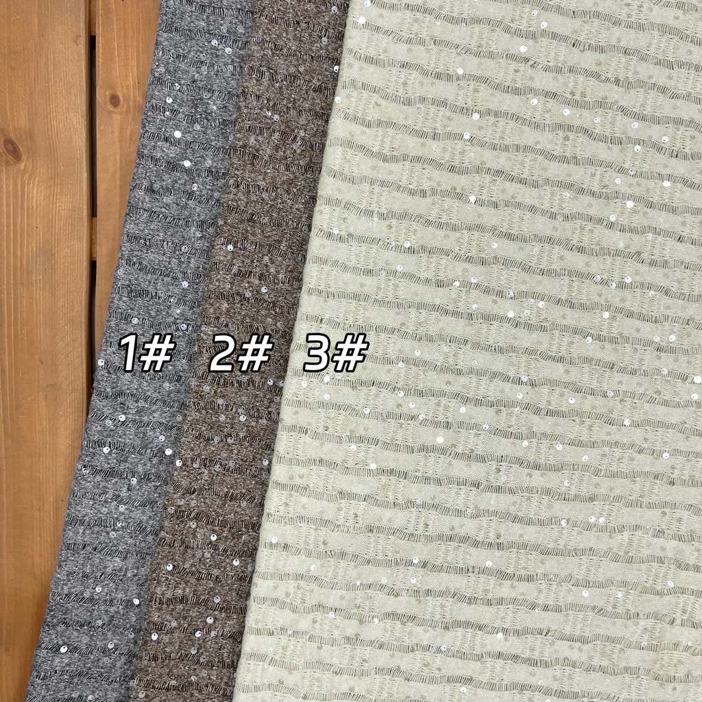 Tissu brodé de sequins 3D vert - Crystal Mesh Fabric avis et prix