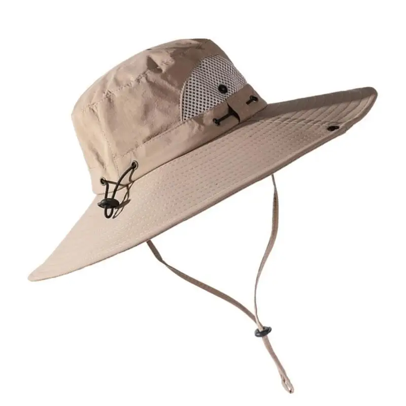 

39BB Wide Brimmed Sun Hat Breathable for Outdoor Fishing Hiking Gift for Family