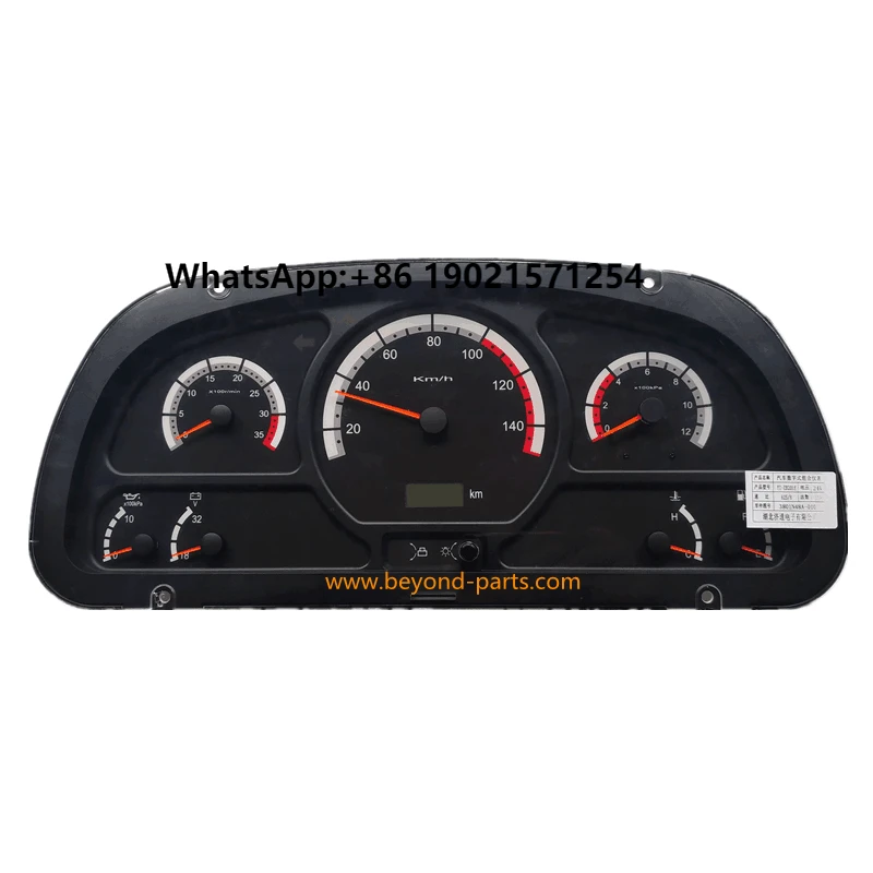 

YT-ZX201E Truck Spare Parts Gauge Panel Cluster F3801N48A