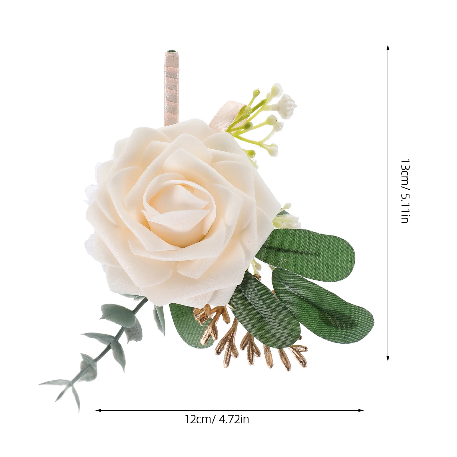 Bolso boutonniere artificial rosa flor corsage clássico fresco festa de casamento decoração noiva terno acessório