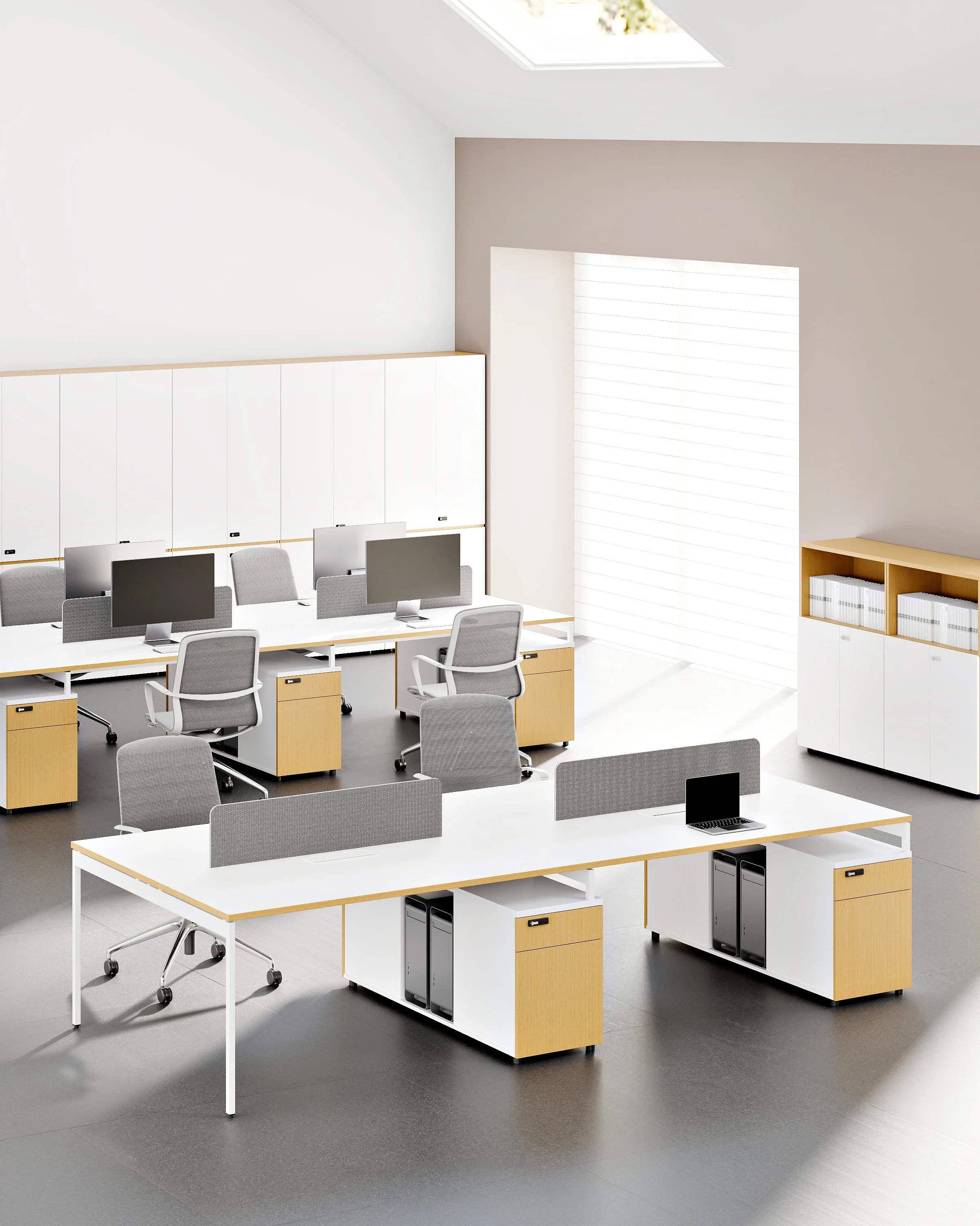 

Office space Desk workstation Modular 2 4 6 seat desk office furniture Open staff workstation