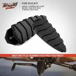 For Ducati Diavel 1260 X Diavel XDiavel 2011-2022 Front Footpeg Footrest Rubber Cover Foot Peg Pedal Motorcycle Accessories