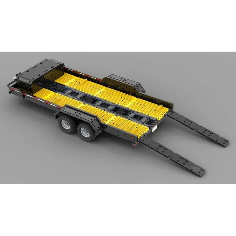 MOC Creative Building Block Toy Model 1:8 Car Trailer Kids Birthday Gift Toy Is Suitable for All Kinds of 1:8 Vehicle Models