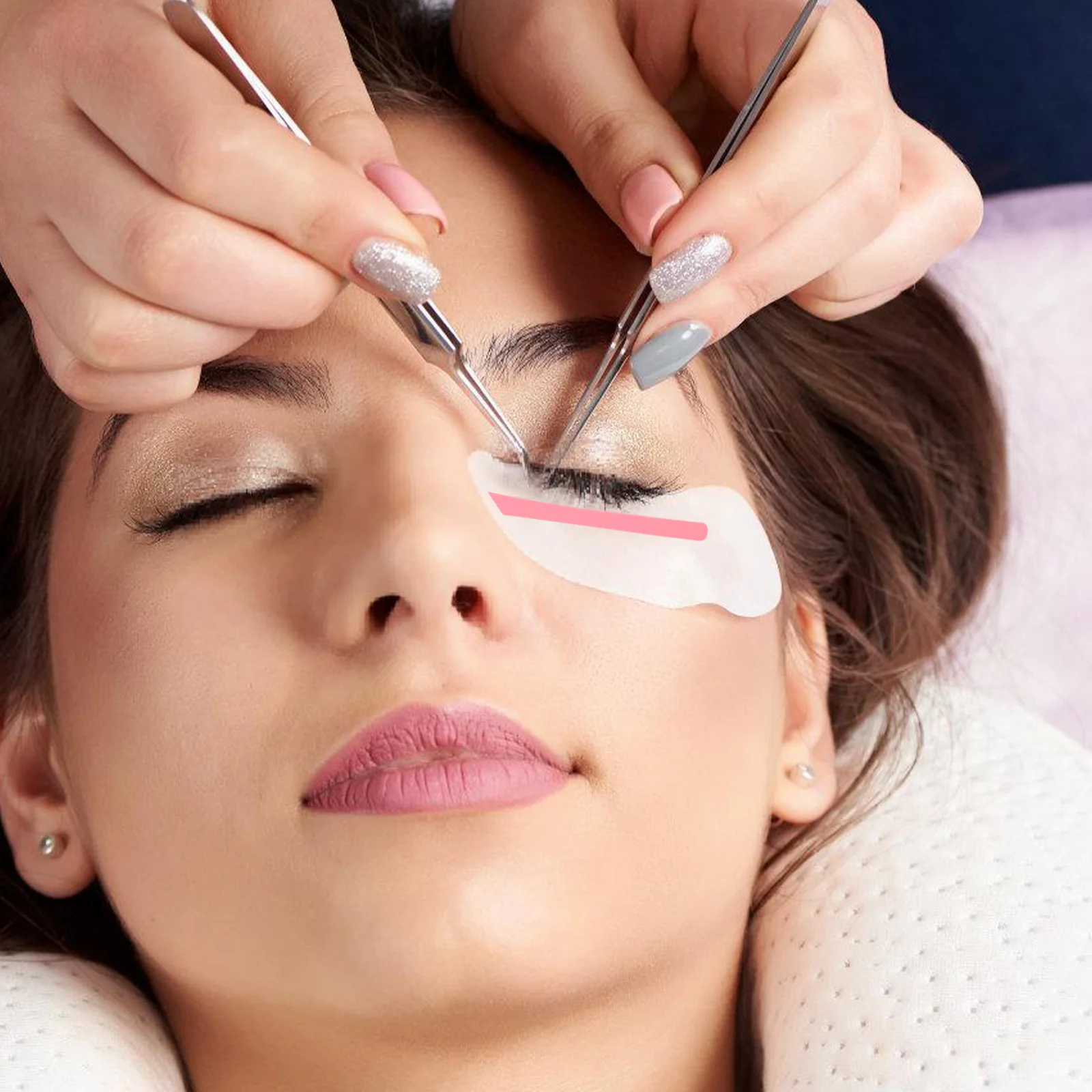 แผ่นซิลิโคนยกขนตา 6 คู่ ใช้ซ้ำได้ อ่อนโยนต่อขนตา แถบยกขนตาแบบพอดีตัว อุปกรณ์ยกขนตา เครื่องสำอาง