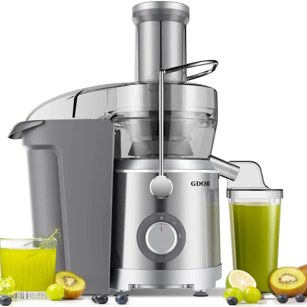 

1300W 【Extra Large】 Juicer Machines with Larger 3.2” Feed Chute, Titanium Enhanced Cut Disc Centrifugal Juice Extractor, Full C