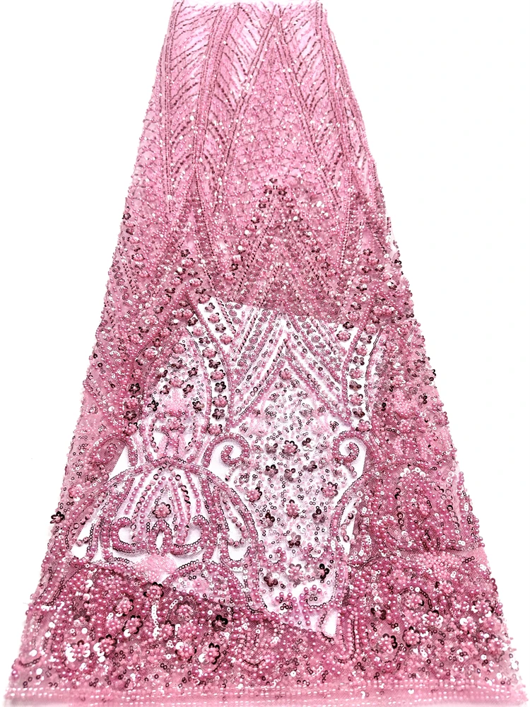 

Элитная африканская ткань с бисером и пайетками, высококачественное кружево для свадебного платья жениха в нигерийском стиле, вышивка, французский тюль для шитья