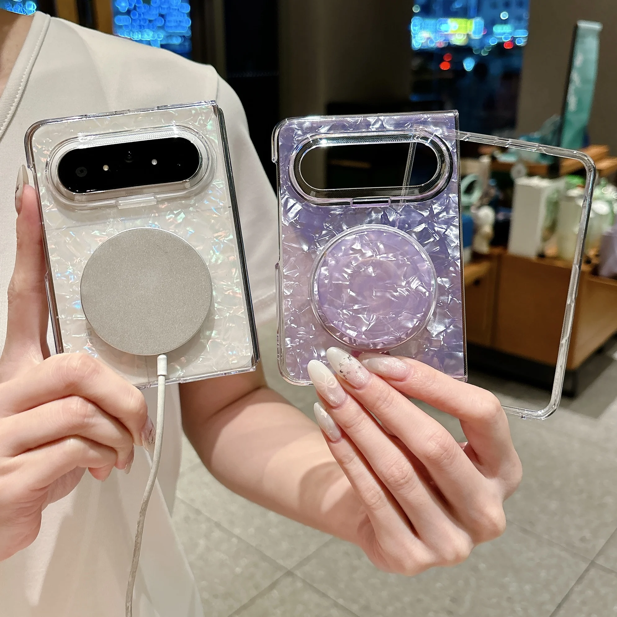 

Protective case for Huawei Pura X Max supports wireless charging, stand, and drop protection