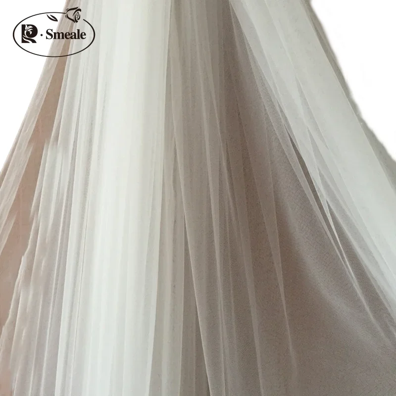 300CM Width Encryption Soft Mesh Fabric  Widening Bridal Wedding Dress Tulle Fabric