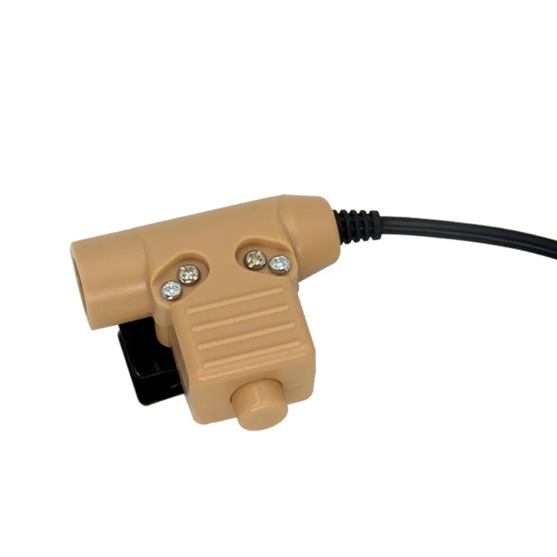 U94 skin tone buttons walkie-talkie tactical headset transmitter button switch mobile phone PTT hand table connector