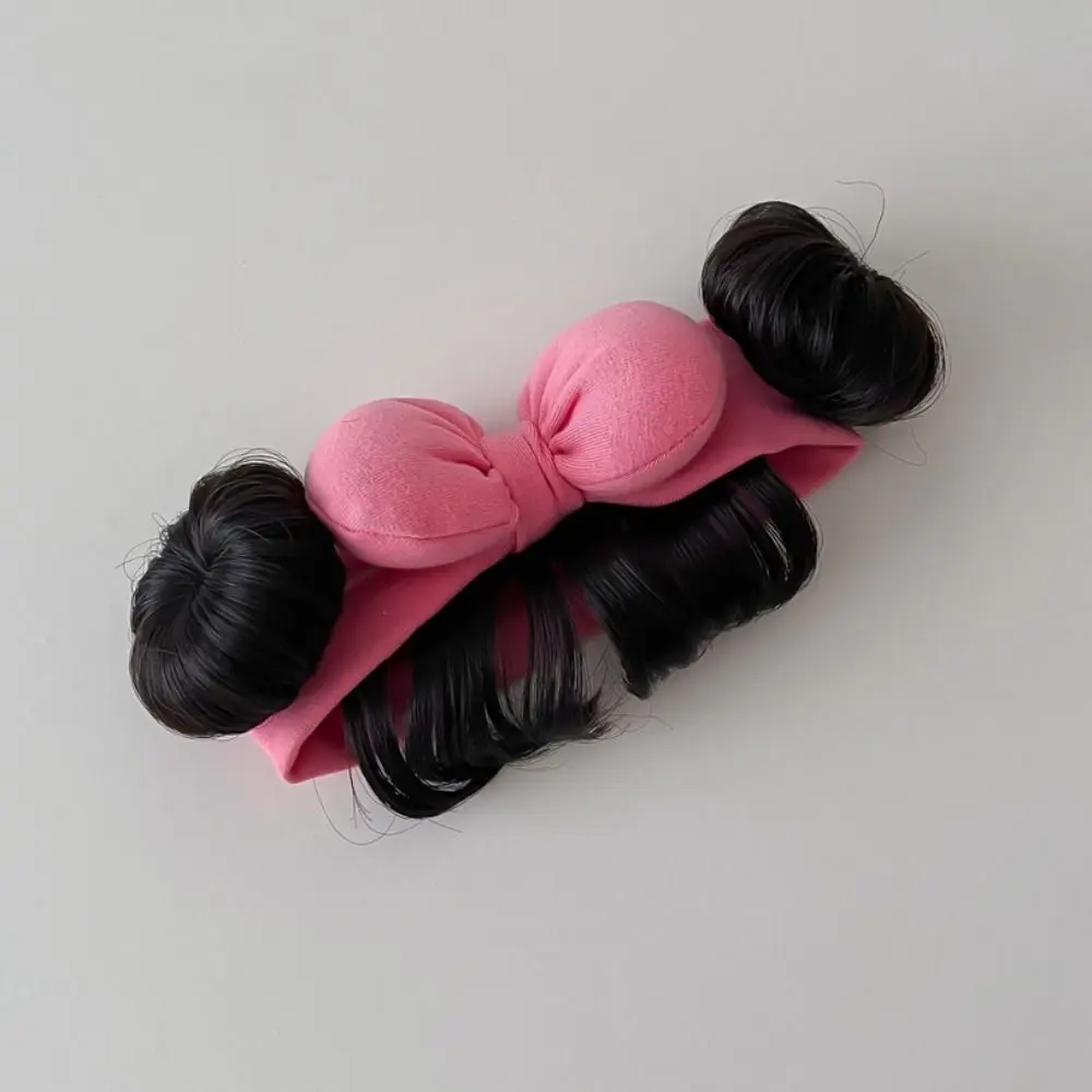 

Модные детские ленты для волос с бантом, парик, хлопковый пушистый детский шиньон, дышащая милая челка, шиньоны, повязка на голову для малышей