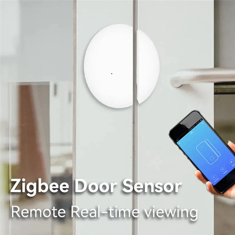 Акция! Tuya Smart Life Zigbee умный датчик двери, окна, детектор открытия и закрытия двери, защита безопасности, голосовое управление Alexa для дома