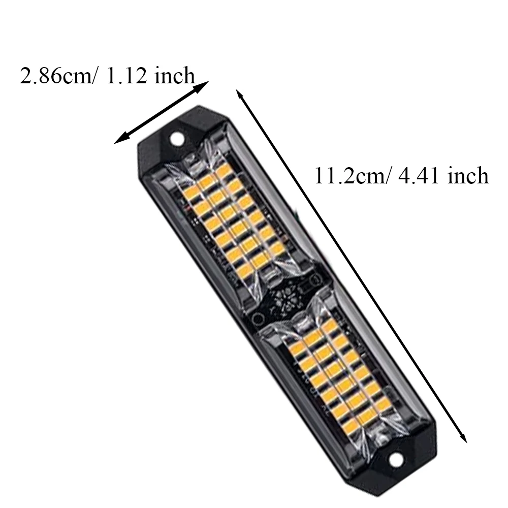Fit For various vehicles, trucks, trailers, and construction vehicles 12-24V DC Strobe Light Kits ABS and Metal and LED