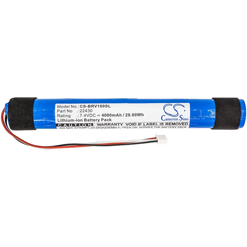 ALLCCX GreenBatteryPower 4000mAh 7.4V 29.6Wh Batería de iones de litio para altavoz Braven 22430,BRV-Blade,BRVBLDBB