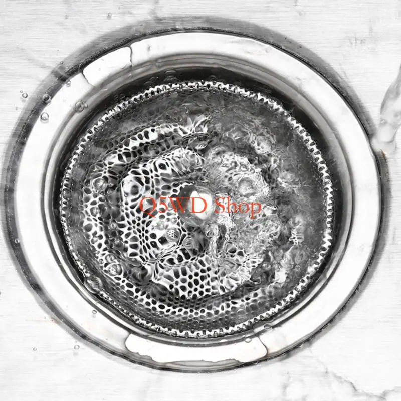 

Q5WD Steel Drain Plugs Shower Floor Sewer Sink Strainer for Home & Restaurant Use