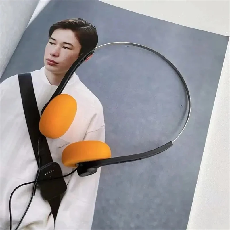 3.5MM Retro Nostalgic Earphones, MP3 Earphones, Personalized Walkman Classic Sports CD Photography Props Wired Headphones image 2