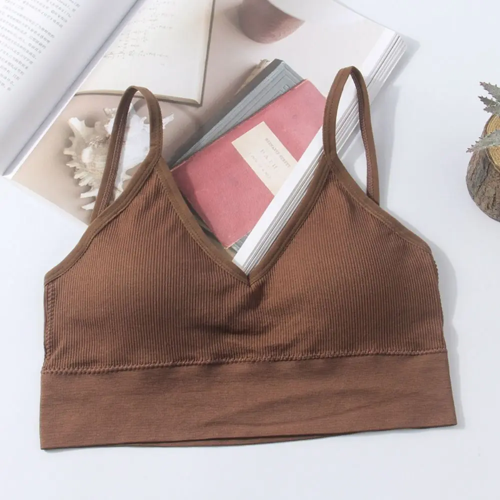 

Нейлоновый спортивный бюстгальтер на тонких бретелях Спортивный бюстгальтер для бега Топы Бесшовный бюстгальтер с низкой спинкой Фитнес Бюстгальтеры пуш-ап Женский спортивный бюстгальтер Женский