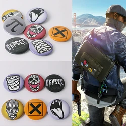 Game Watch Dogs 2 Dedsec Pin Lapel Pin for Clothes Brooches on Backpack Briefcase Badge Jewelry Decoration Gifts for Friend