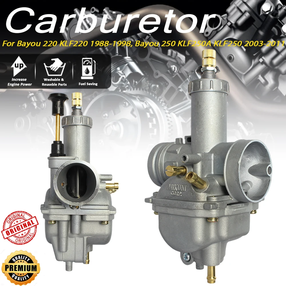 

100% New Carburetor for Kawa saki Bayou 220 KLF220 250 KLF250 1988-2011 Replacement A-Class Quality
