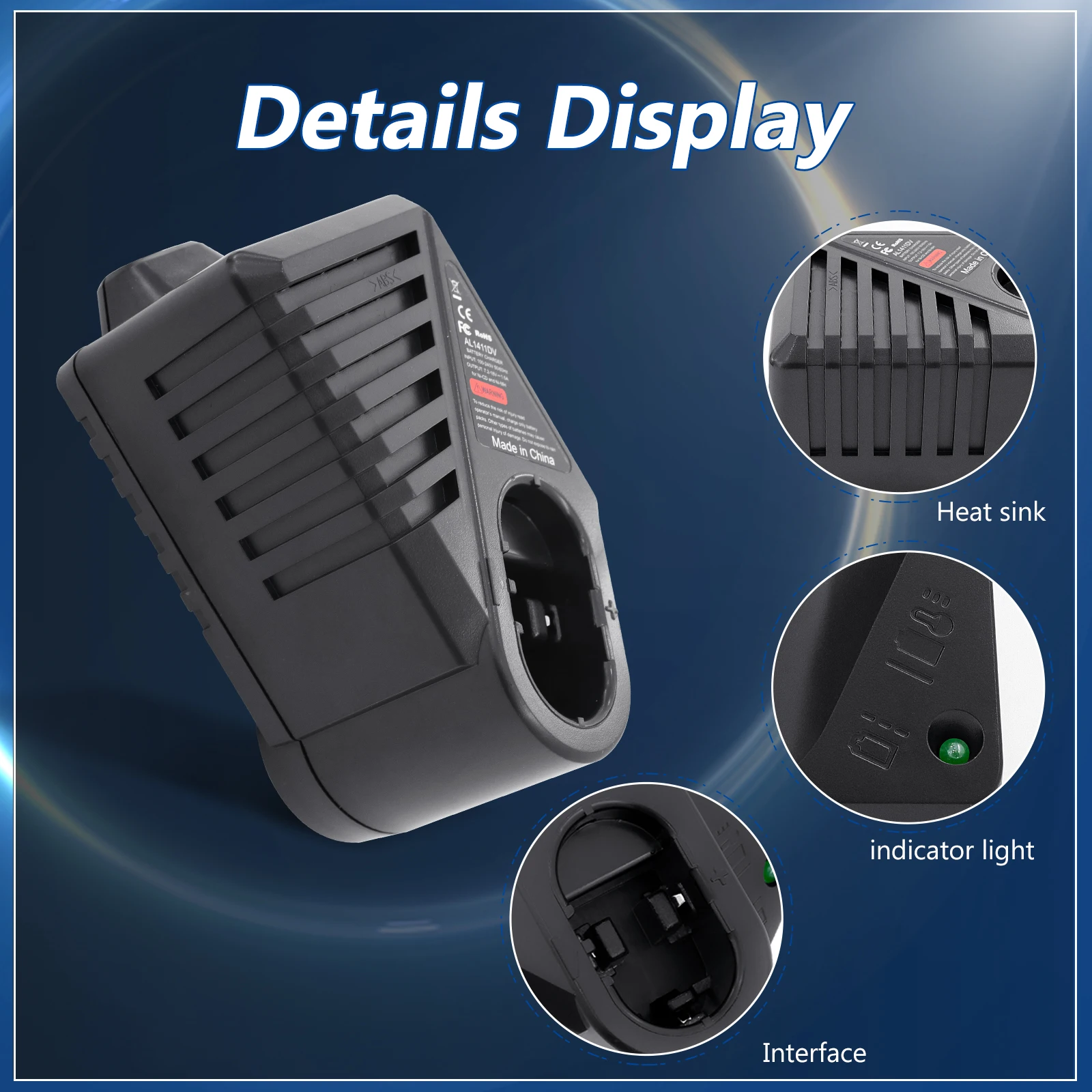 Cargador AL1411DV para batería de taladro eléctrico Bosch, 7,2 V, 9,6 V, 12V, 14,4 V, ni-cd, Ni-MH, GSR7.2, GSR9.6, GSR12, GSR14.4