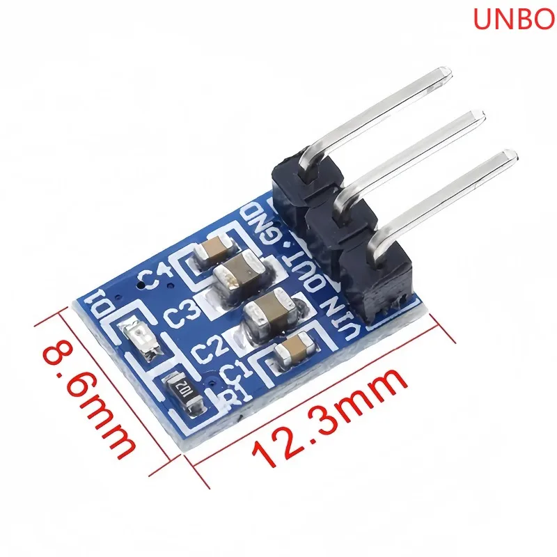 1-10PCS 3 Pins AMS1117-3.3 DC4.5V-7V to 3.3V Voltage Regulator Down DC-DC Step Down Power Supply Buck Converter Module 800mA