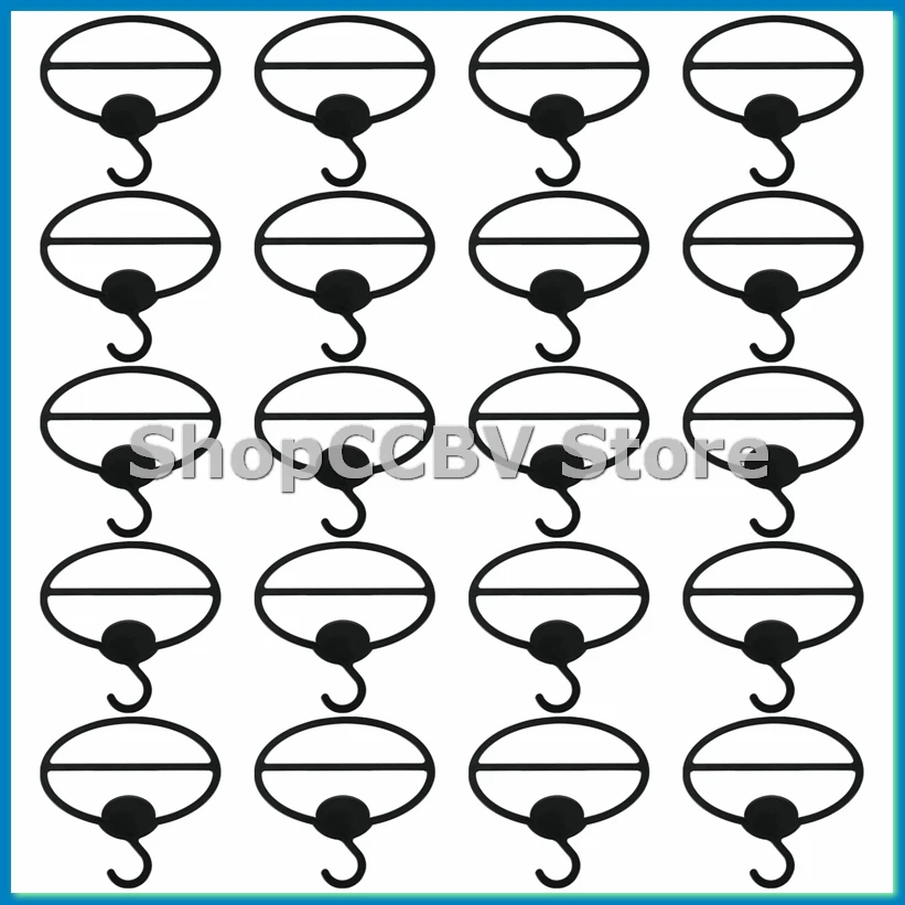 

20x шарф, шаль, держатель для галстука, органайзер, овальные пластиковые вешалки, вешалки для хранения, черный-ABRM