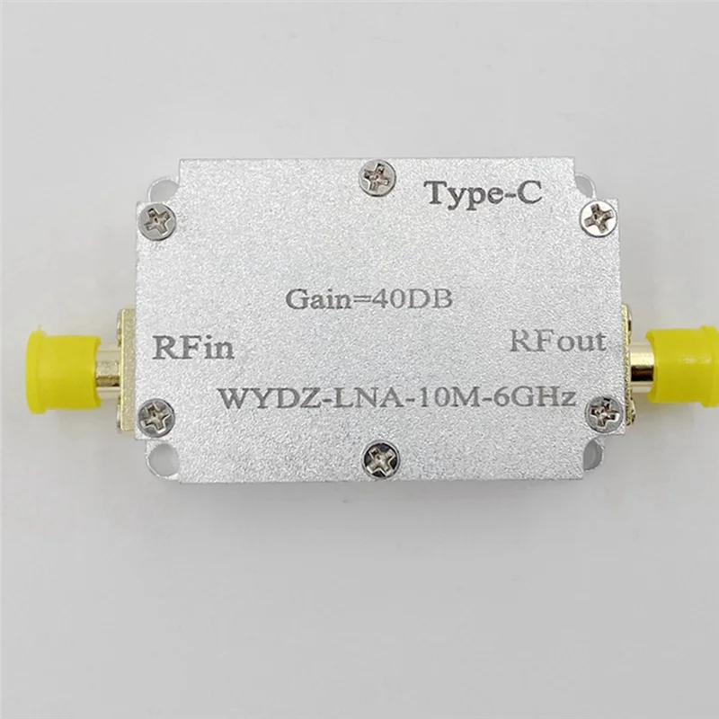 10M-6Ghz Low Noise Amplifier Gain High Flatness LNA RF Signal Driving Receiver Front End for Radio FM Radio(10DB)