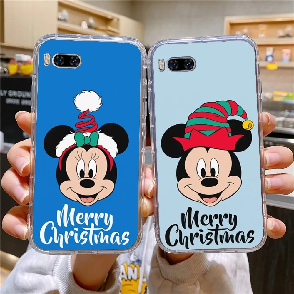 D-Disneys M-Mickeys Minnies Christmas Phone Case For Huawei Mate P10 P20 P30 P40 P50 Smart Z Honor 70 Pro Lite Transparent Case