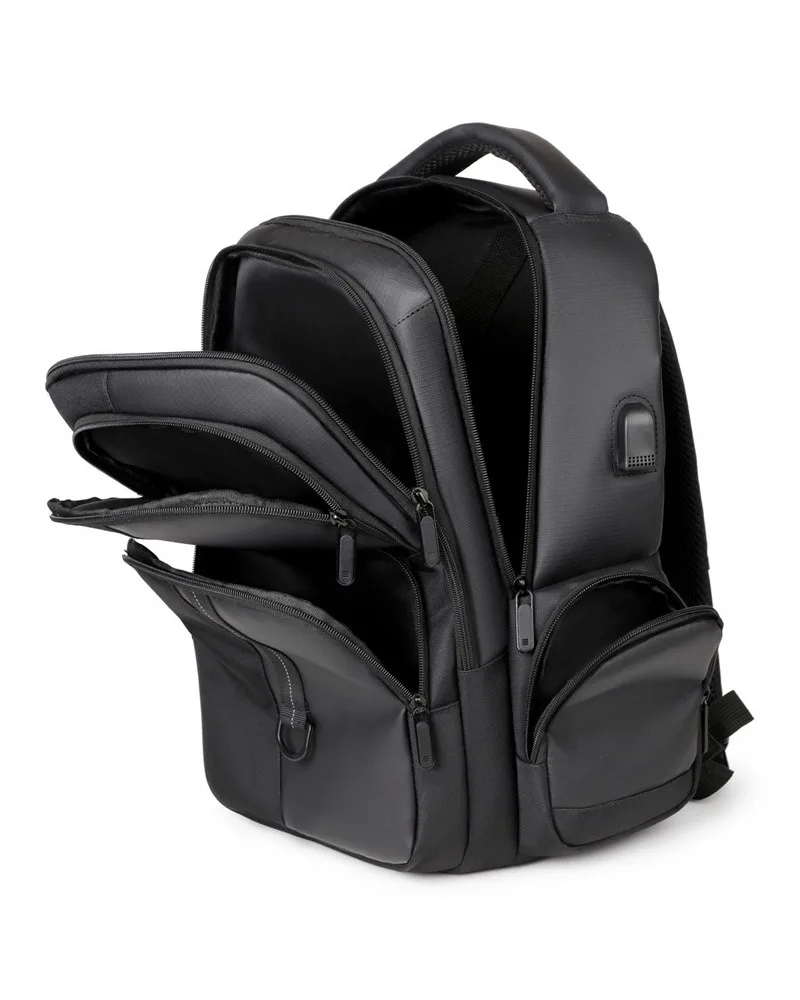 

Contrast Color Backpack Multi Layer Durable Design For High School Students