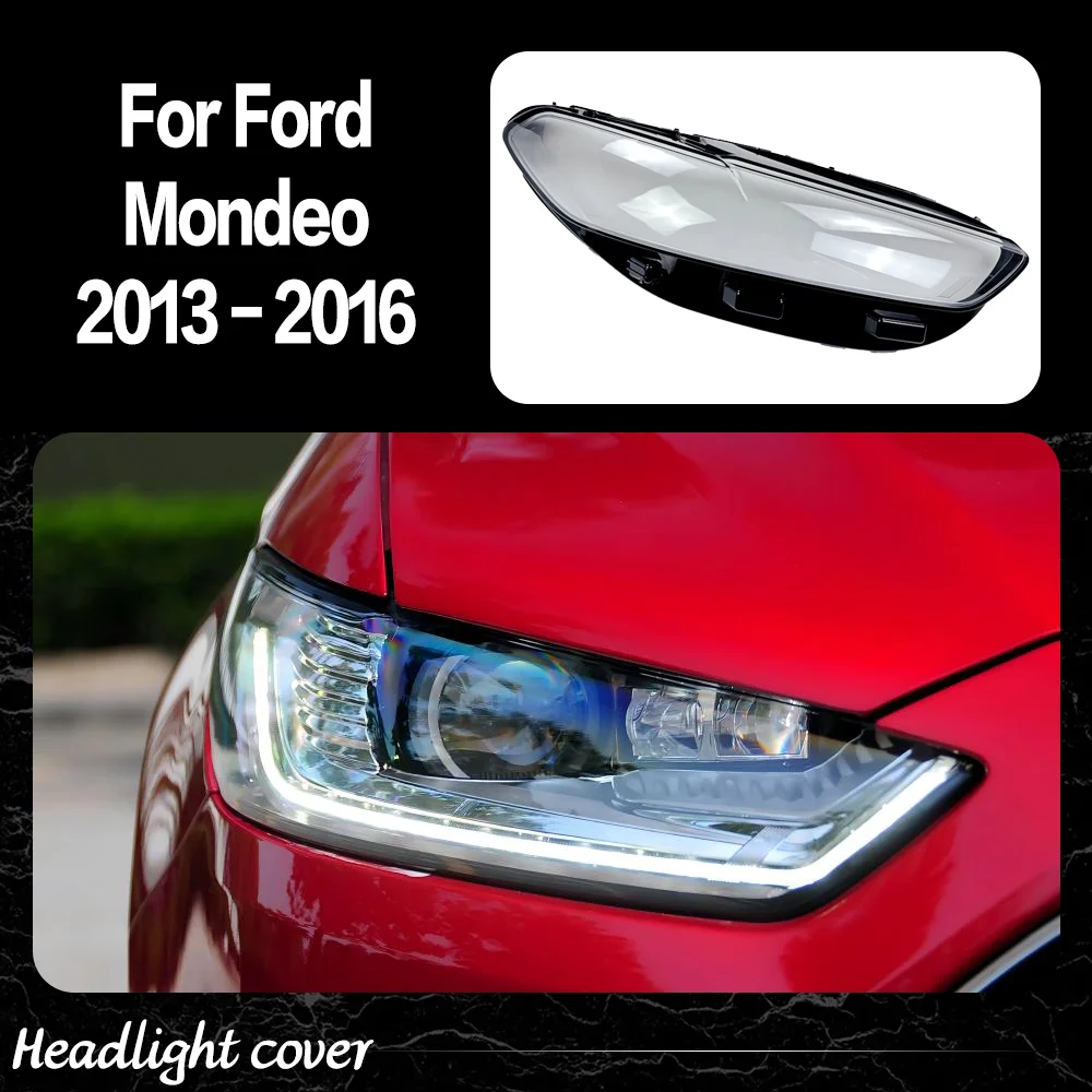 

Headlight Lens For Ford Mondeo 2013 2014 2015 2016 Transparent Headlamp Cover Plexiglass Replace Original Lampshade Housing