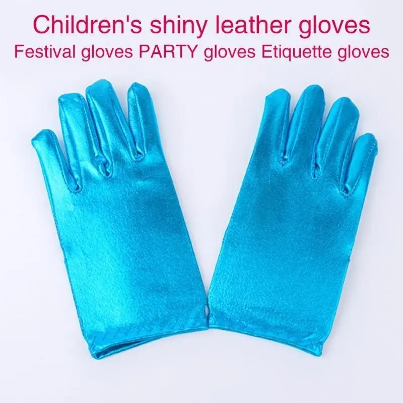 39BD Party Performances Gloves Kids Gloves Gender Neutral Short Gloves School Student Cosplay Costume Gloves Stage Handwear