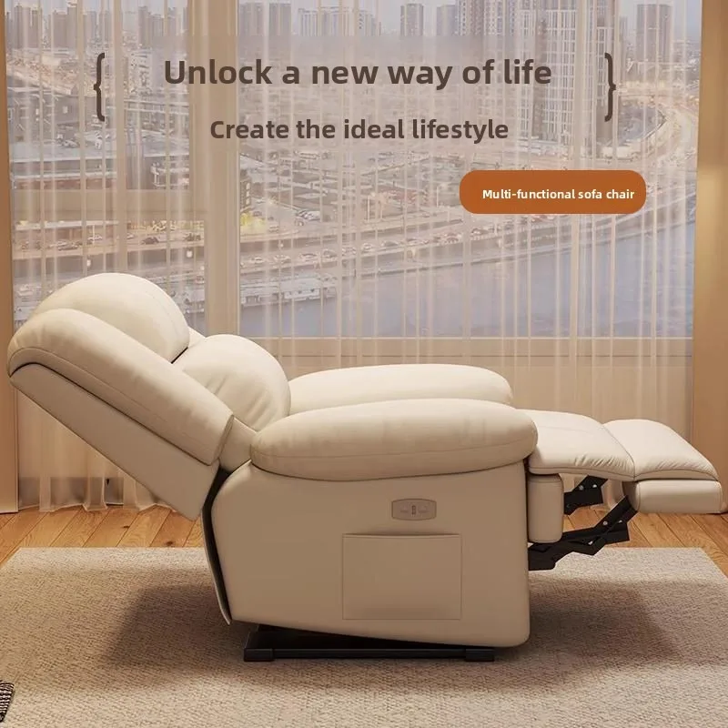 Multifunctional Single Seater Lazy Sofa Lie Flat Rotating Massage Chair Viral Space Capsule Sofa Chair for Single Person