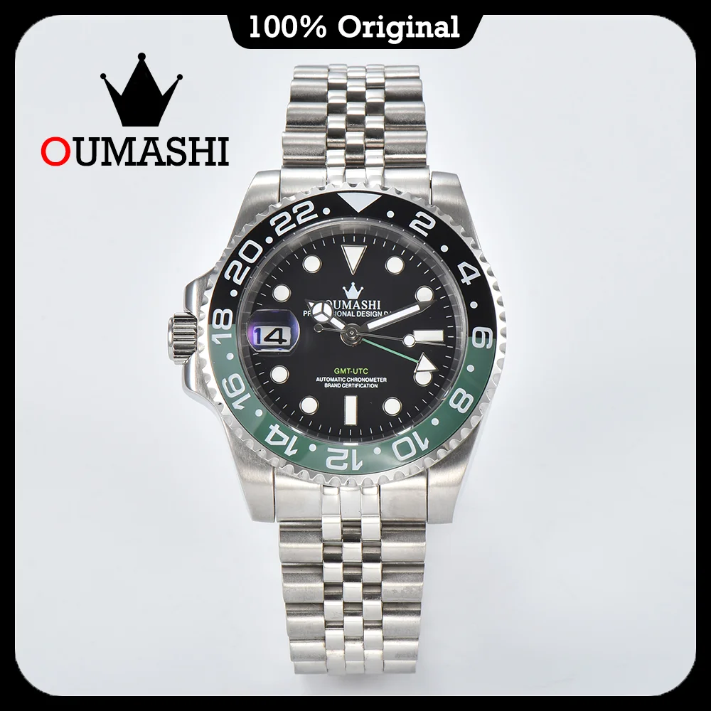 OUMASHI high-end luxury men's watches sapphire glass stainless steel waterproof watches automatic mechanical movement watches