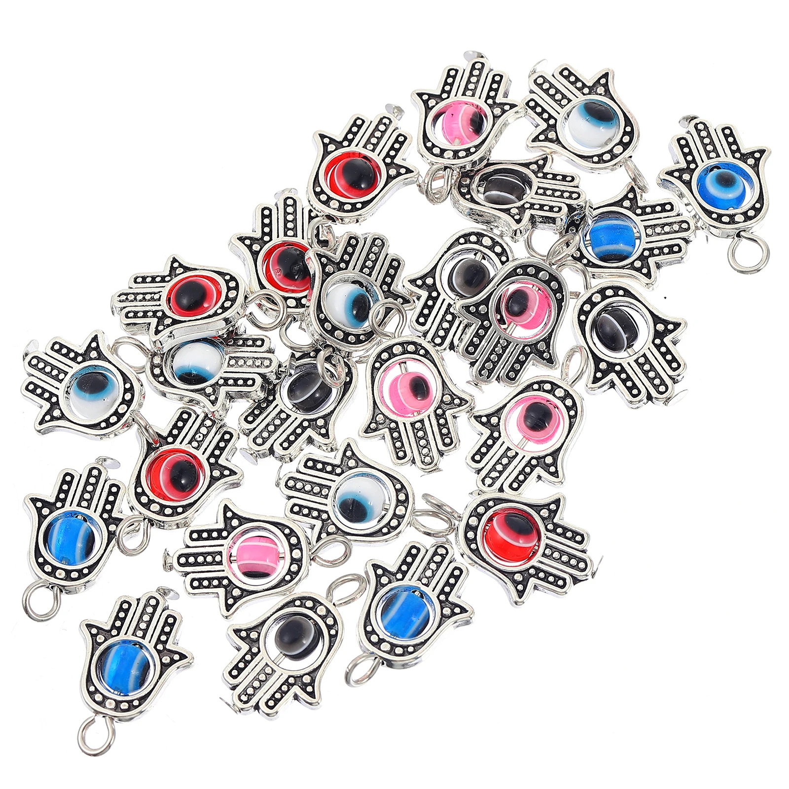 

25pcs Rotating Eyeball Pendant Zinc Alloy DIY Jewelry Making Accessories Evil Eye Charms Craft Embellishments