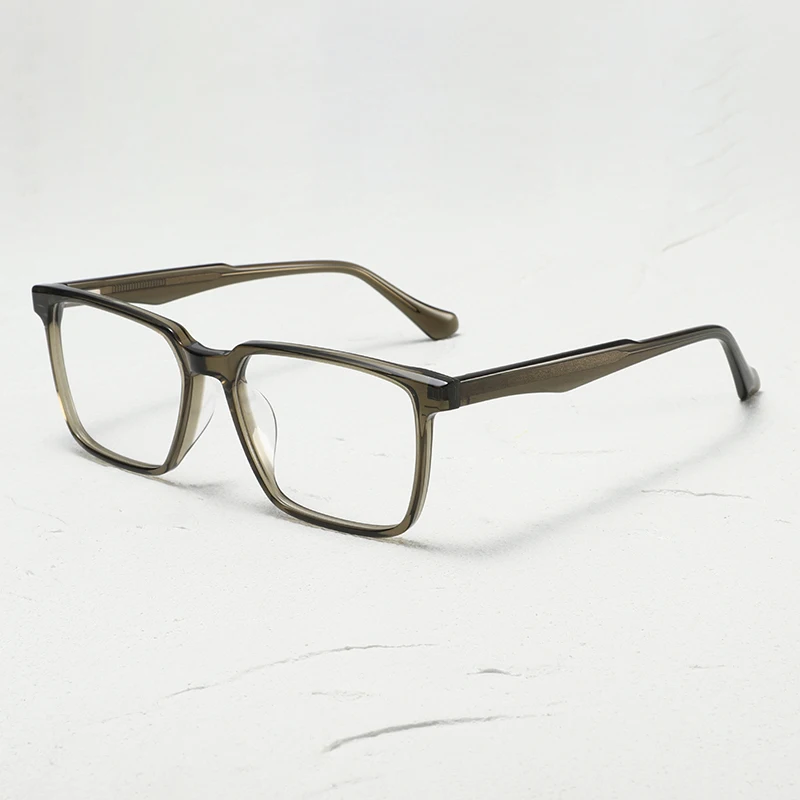 High-quality fashionable commuting eyeglass frames with a retro and artistic tortoiseshell square shape for optical lenses