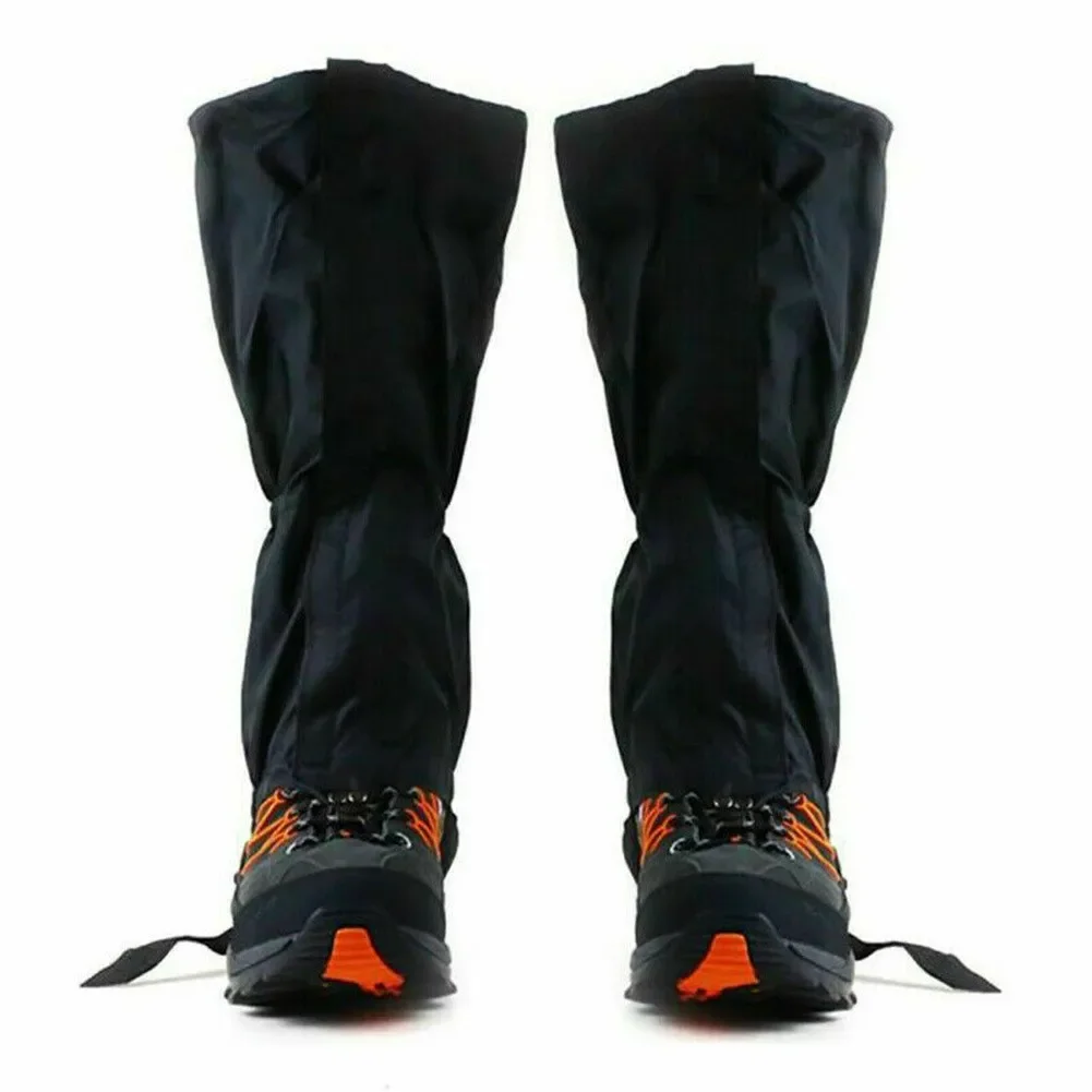 Waterproof Hiking Boot Gaiters Waterproof And Highly Breathable Black Children/Ladies/Men Polyester Fabric Snow