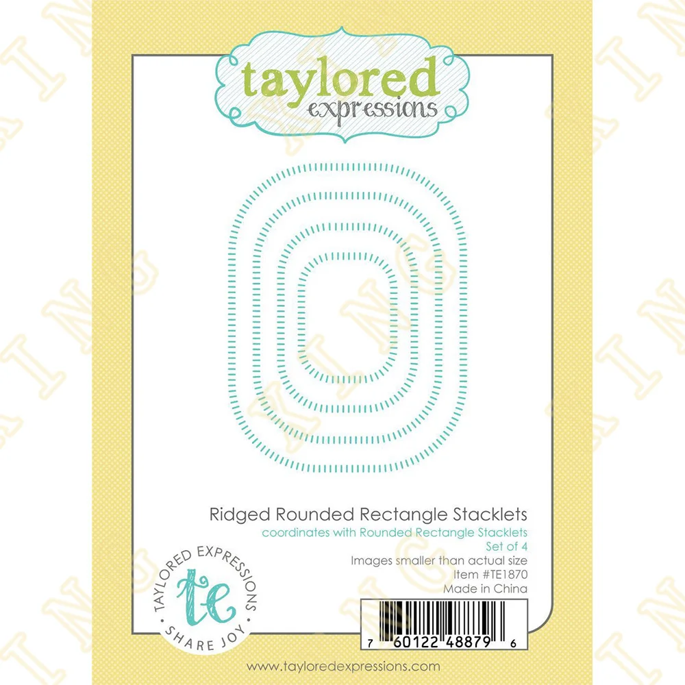 

2023 New Ridged Rounded Rectangle Stacklets Cutting Dies Craft Embossing Make Paper Greeting Card Making Template DIY Handmade