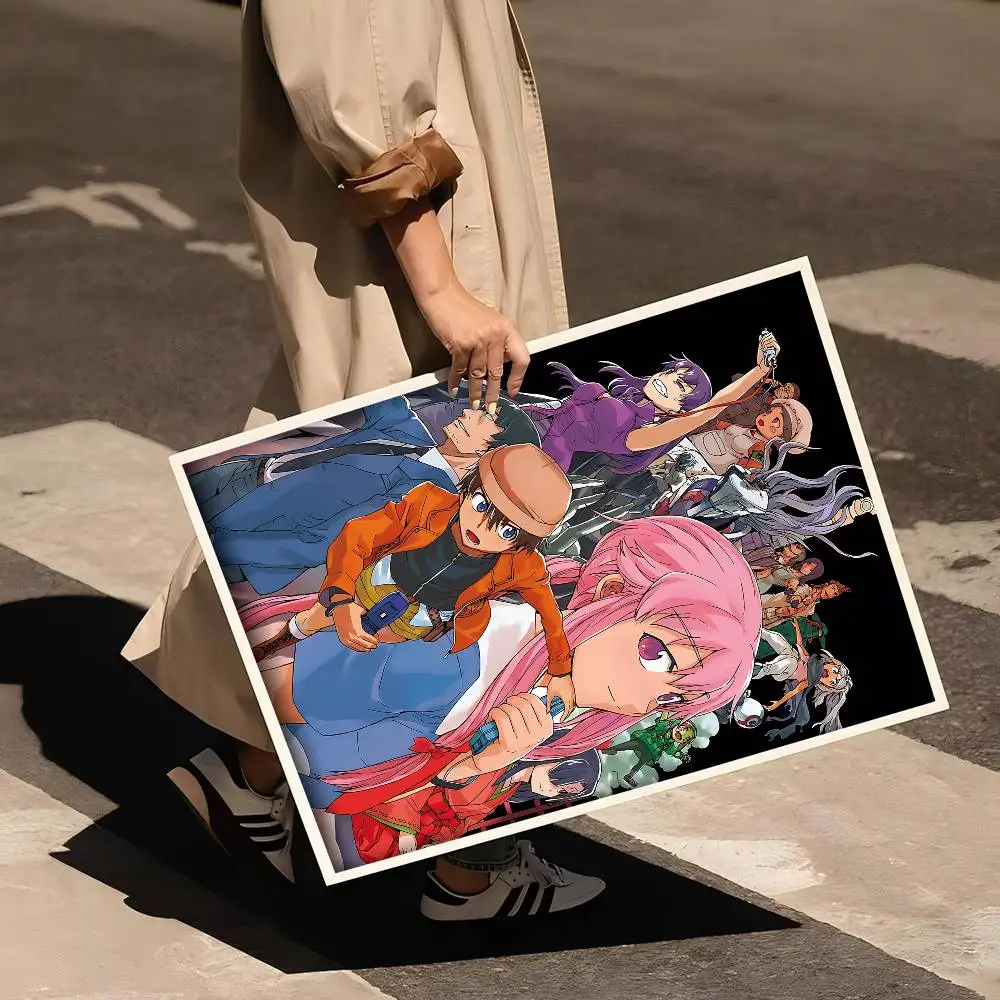 أنيمي الشكل ميراي نيكي المستقبل مذكرات ذاتية اللصق ملصق فني ديكور اللوحة جدار الفن ورق الكرافت الأبيض ديكور المنزل