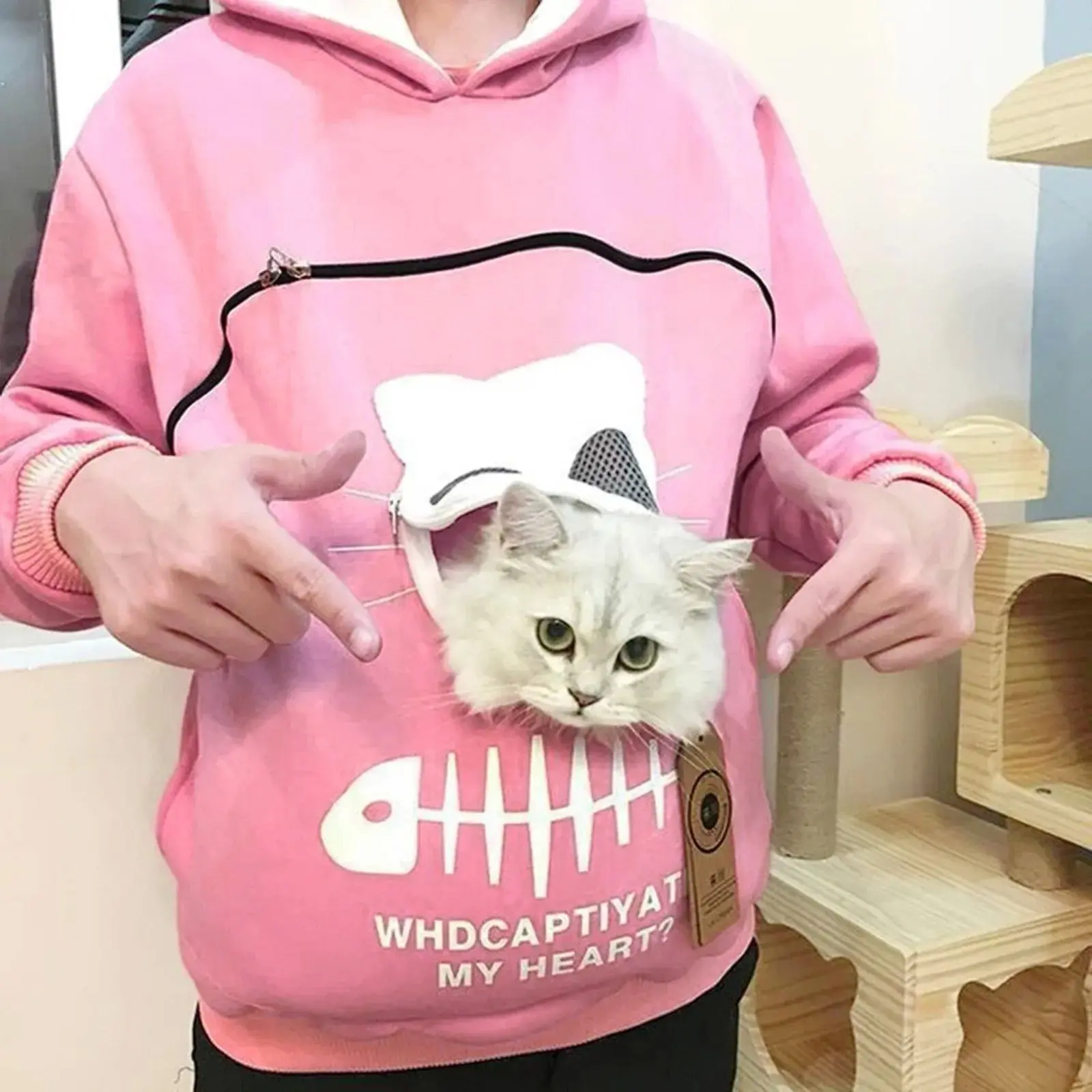  Lovers Sweatshirt Kangaroo Dog Pet Paw Hoodie Pullovers Fashionable Ladies' Clothing Comfortable Soft Material