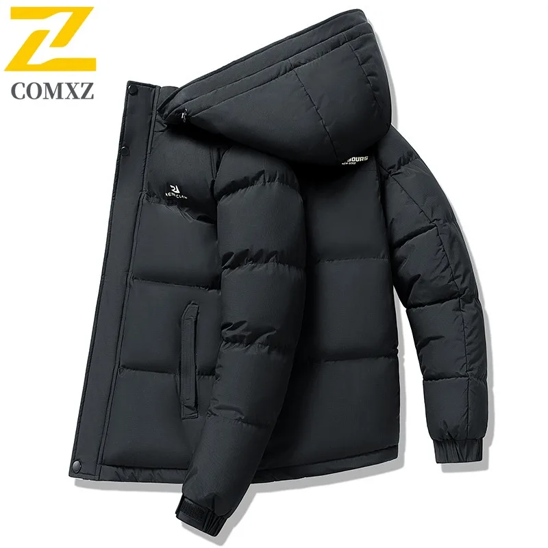 

Men's Graphene Winter Coat Thermal Lined Hooded Puffer Jacket Windproof Waterproof Thickened Outdoor Parka Casual Streetwear2025