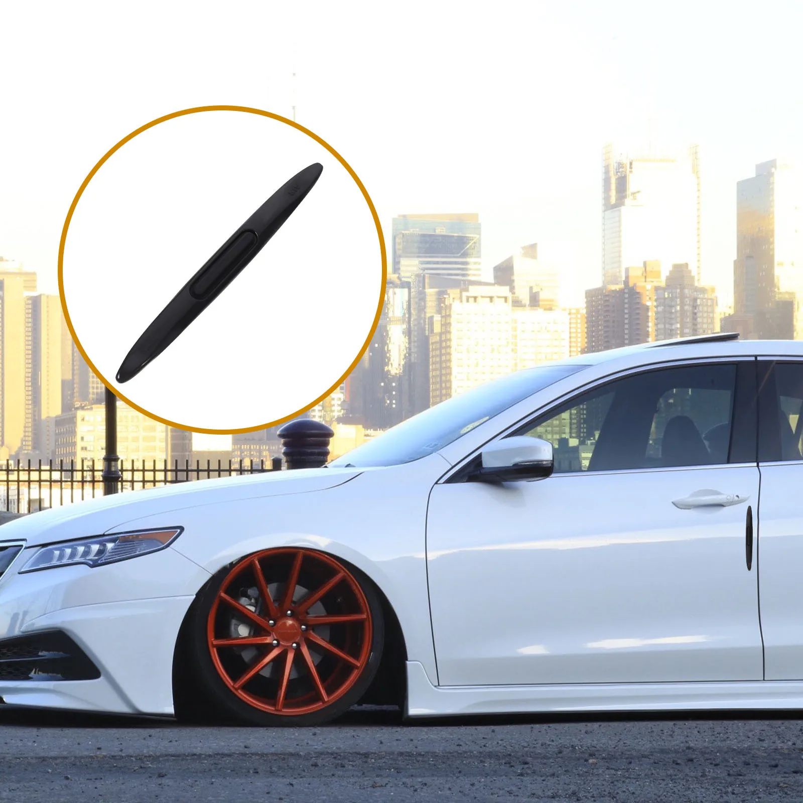 

2Pcs Car Door Corner Protector Flexible Silicone Anti Collision Strip for Vehicle Exterior Protection and Styling