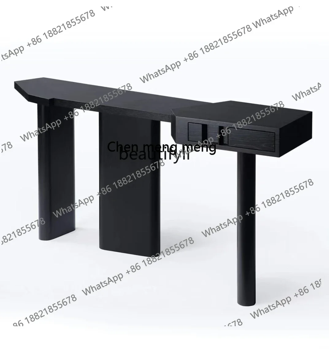 xzzLight luxury Nordic desk Italian minimalist desk simple household solid wood computer desk light luxury