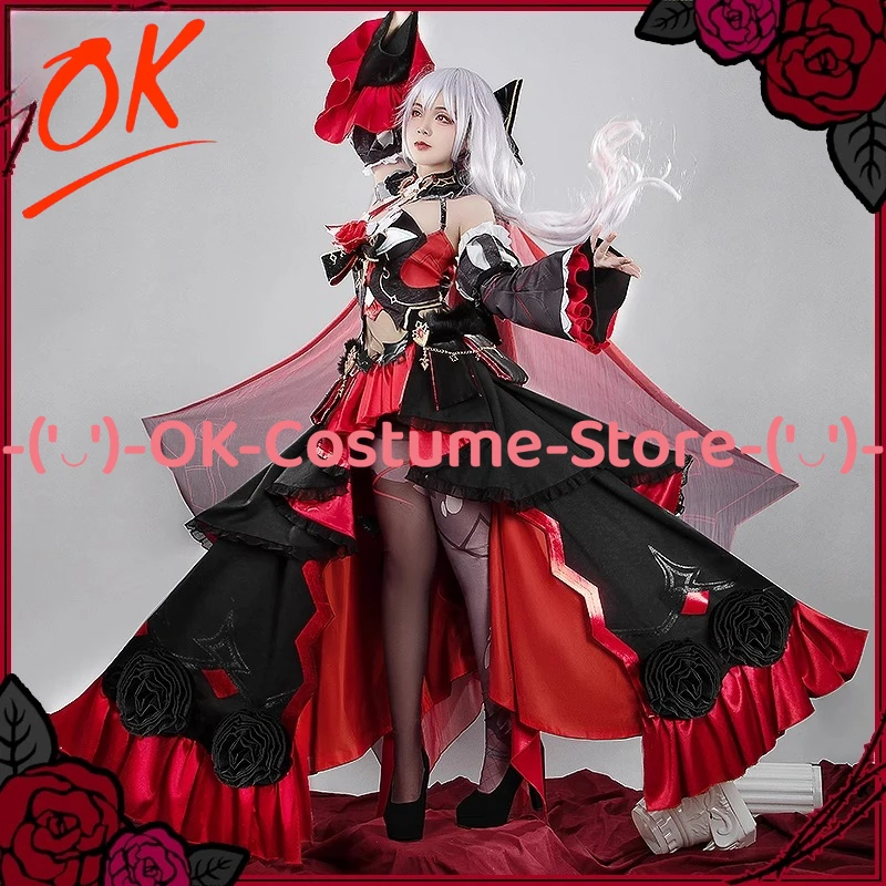 

[Индивидуальный размер] Honkai Impact Theresa Apocalypse Косплей Костюм Платье Лунный Воу Багровая любовь Аниме Игровой наряд Униформа для вечеринки
