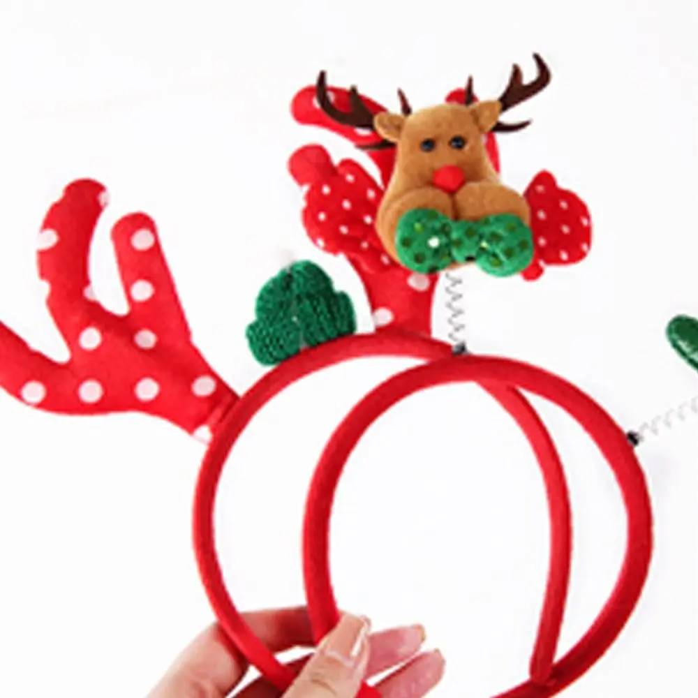 

Elk Christmas Tree for Christmas Party Santa Claus Fashion Hair Hoop Cartoon Headband Christmas Decoration Christmas Hair Band