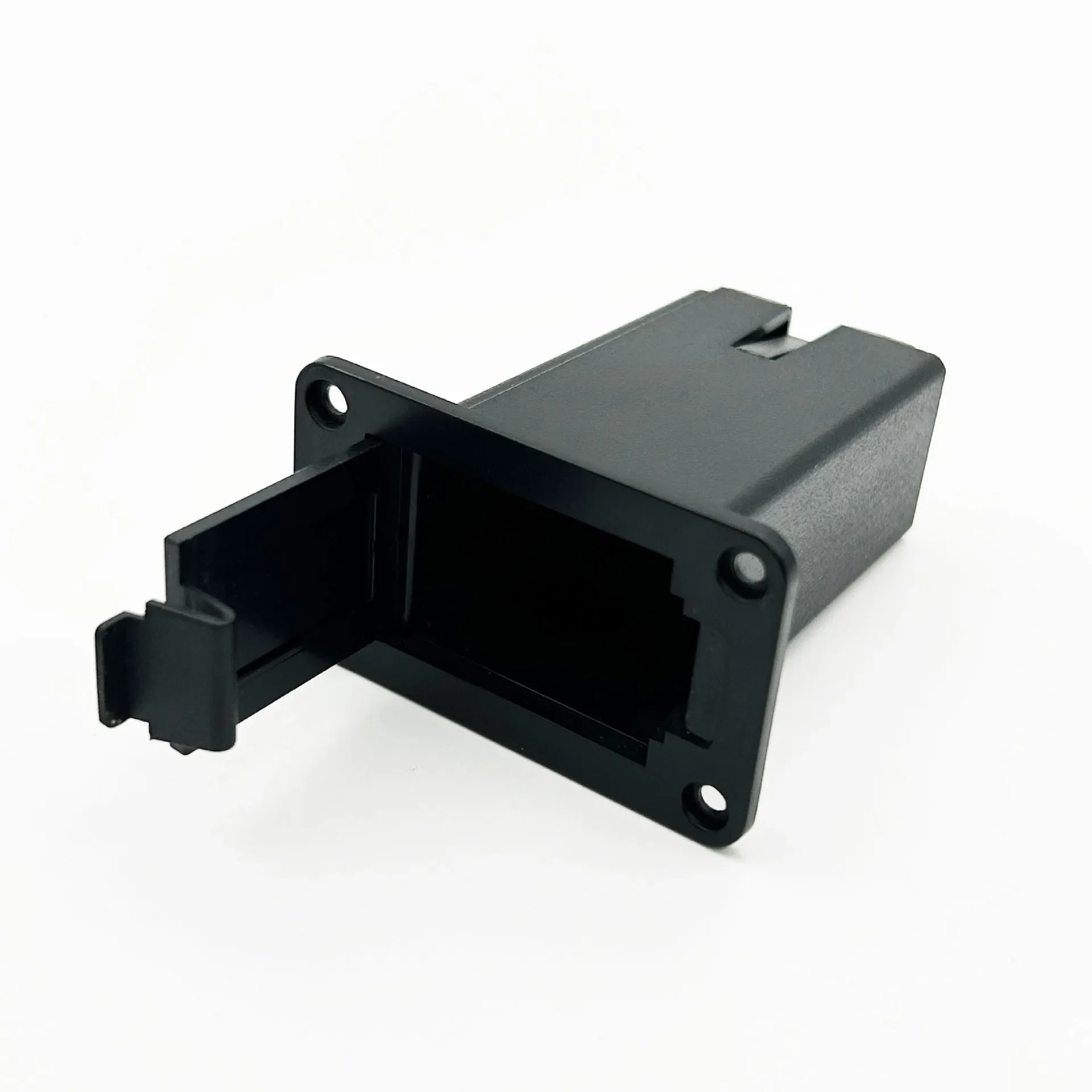 Black Flip Lid Column Type 9V Battery Box Electric Guitar Bass Active Pickup Power Compartment Battery Case